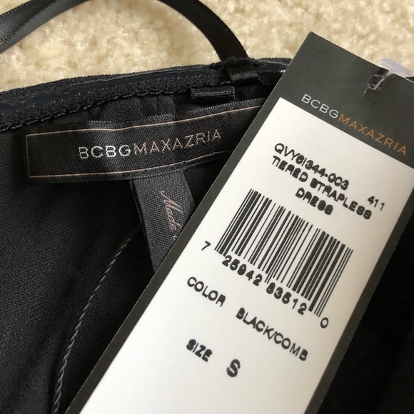 NWT BCBGMaxAzria Strapless Mini Dress - Picture 5 of 6